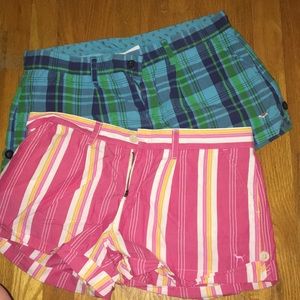 Two Victoria’s Secret Pink patterned shorts